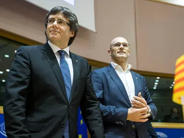 Carles Puigdemont y Raül Romeva Carles Puigdemont y Raül Romeva