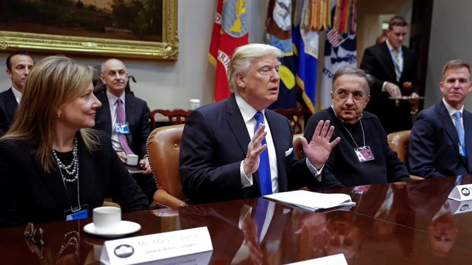 Donald Trump en una reunión Donald Trump en una reunión