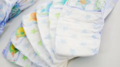 Imagen de unos pañales Imagen de unos pañales