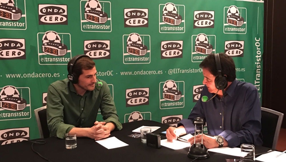 Iker Casillas con De la Morena