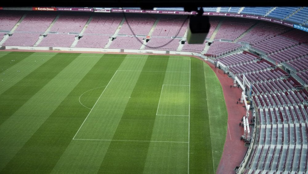 Cámara del 'Ojo de Halcón' en el Camp Nou