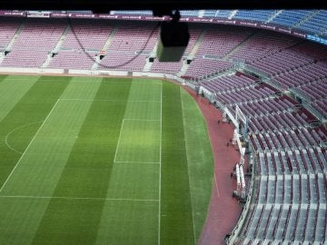 Cámara del 'Ojo de Halcón' en el Camp Nou