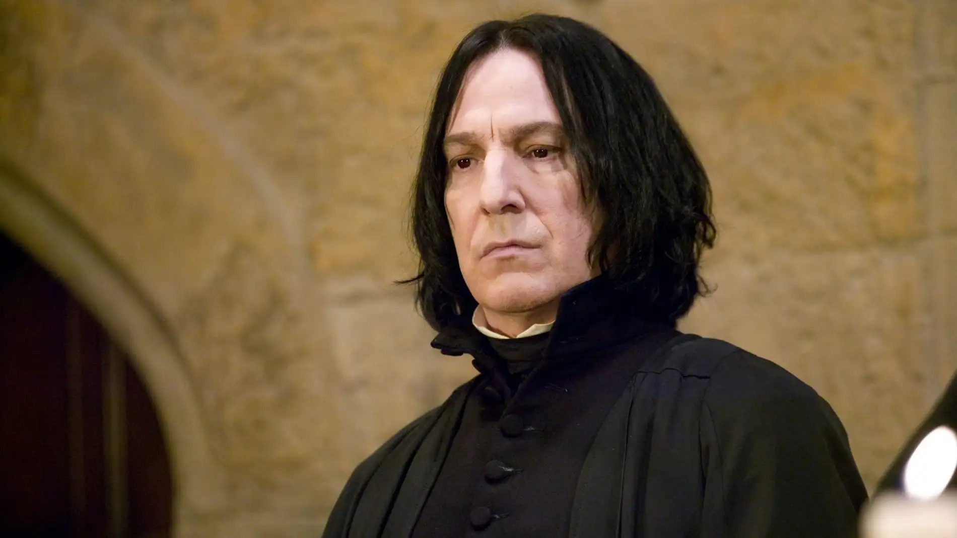 Alan Rickman como el profesor Snape