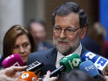Mariano Rajoy ante los periodistas Mariano Rajoy ante los periodistas