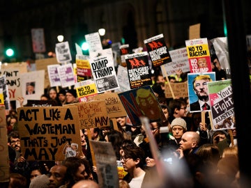 Protestas contra Trump en Londres