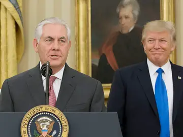 Rex Tillerson con Donald Trump Rex Tillerson con Donald Trump