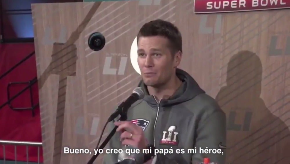 Tom Brady, entre lágrimas