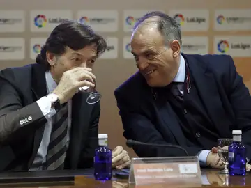 Javier Tebas y José Ramón Lete Javier Tebas y José Ramón Lete