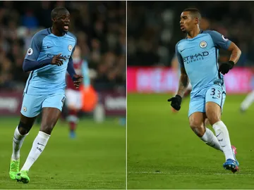 Yaya Touré y Gabriel Jesús Yaya Touré y Gabriel Jesús