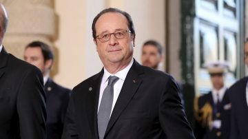 El presidente galo, François Hollande, a su llegada a la cumbre informal de líderes de la UE en La Valeta (Malta) 