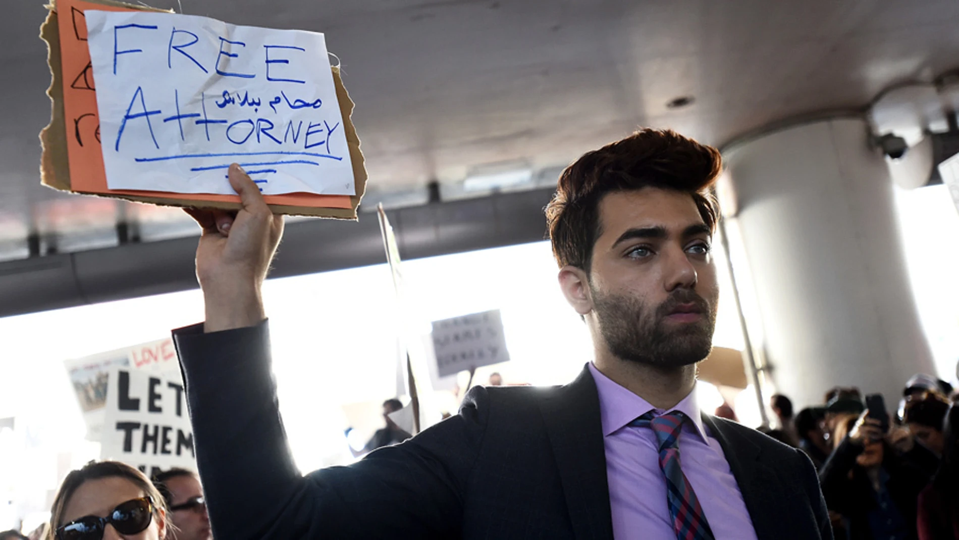 Protestas en un aeropuerto estadounidense | Archivo Protestas en un aeropuerto estadounidense | Archivo