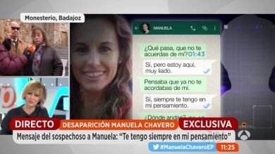 El mensaje de WhatsApp oculto que se enviaron Manuela Chavero y el sospechoso: 