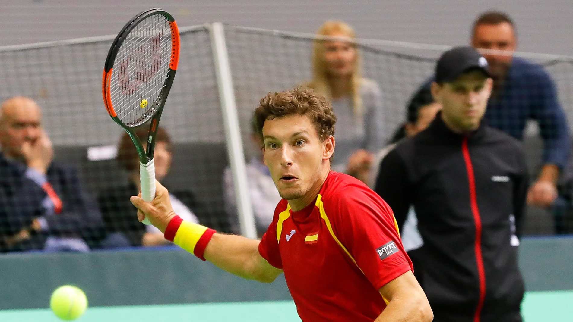 Pablo Carreño durante el partido Pablo Carreño durante el partido