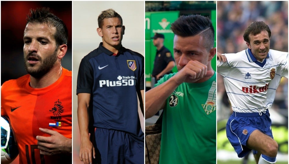 Van der Vaart, Hernández, Ruben Castro y Juanele