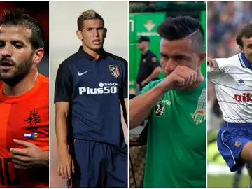 Van der Vaart, Hernández, Ruben Castro y Juanele Van der Vaart, Hernández, Ruben Castro y Juanele