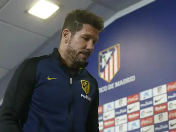 Simeone, en rueda de prensa Simeone, en rueda de prensa