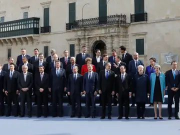 Los líderes de la Unión Europea en Malta Los líderes de la Unión Europea en Malta