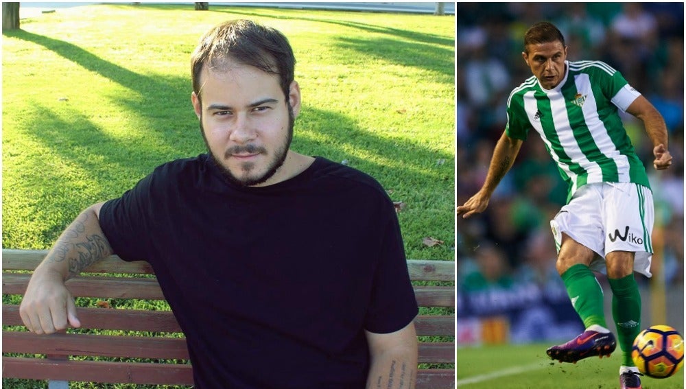 Pablo Hasel y el jugador del Betis Joaquín