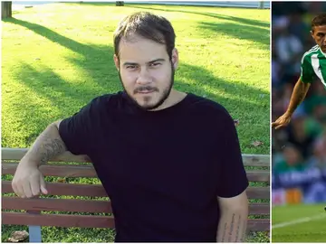 Pablo Hasel y el jugador del Betis Joaquín Pablo Hasel y el jugador del Betis Joaquín