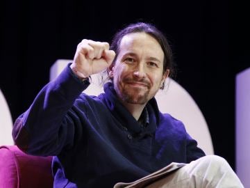Pablo Iglesias, líder de Podemos, durante un evento en Barcelona
