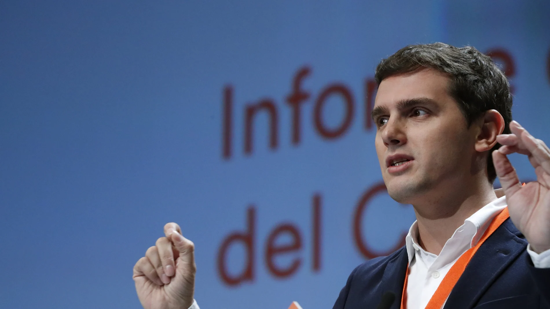 Albert Rivera, durante su discurso en la IV Asamblea de Ciudadanos Albert Rivera, durante su discurso en la IV Asamblea de Ciudadanos