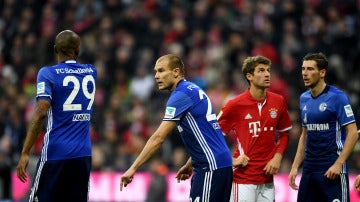 Müller, durante el Bayern-Schalke