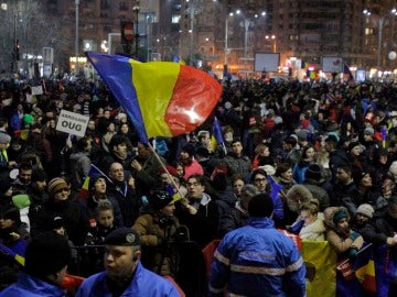 Protestas en Rumanía