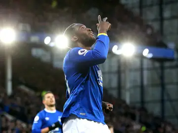 Lukaku celebra uno de sus cuatro goles Lukaku celebra uno de sus cuatro goles