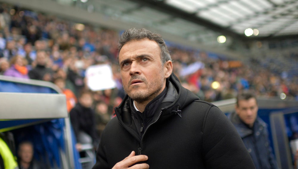 Luis Enrique, en Mendizorroza