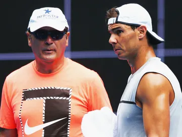 Toni Nadal, junto a Rafa Toni Nadal, junto a Rafa