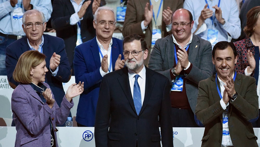María Dolores de Cospedal, Mariano Rajoy y Fernando Martínez-Maillo