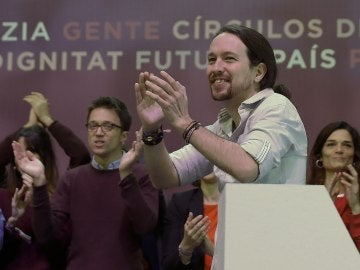 Iglesias y Errejón en Vistalegre II