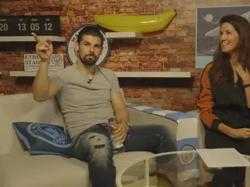 Nolito, durante una entrevista con el City Nolito, durante una entrevista con el City