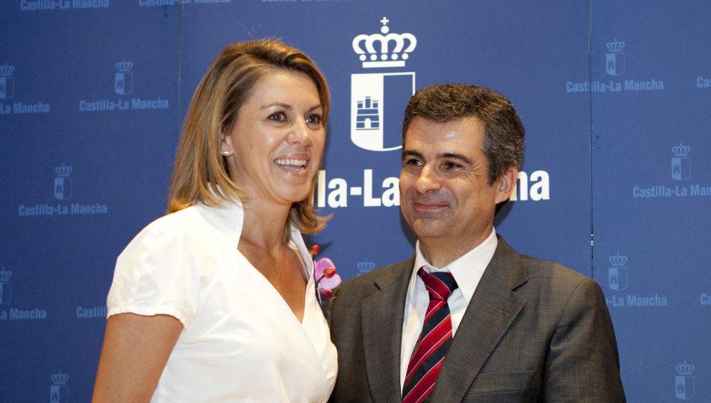 Rogelio Pardo junto a María Dolores de Cospedal