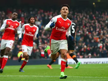 Alexis celebra un gol con el Arsenal Alexis celebra un gol con el Arsenal