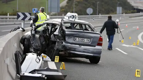 Accidente de tráfico - Imagen de archivo Accidente de tráfico en Guipúzcoa