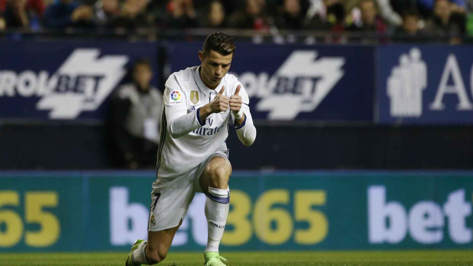 Cristiano celebra un gol Cristiano celebra un gol