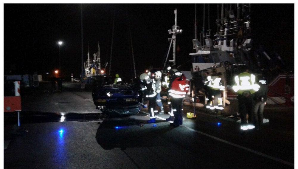 Actividades de rescate de los cuerpos en el mar
