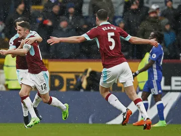 El Burnley celebra un gol ante el Chelsea El Burnley celebra un gol ante el Chelsea