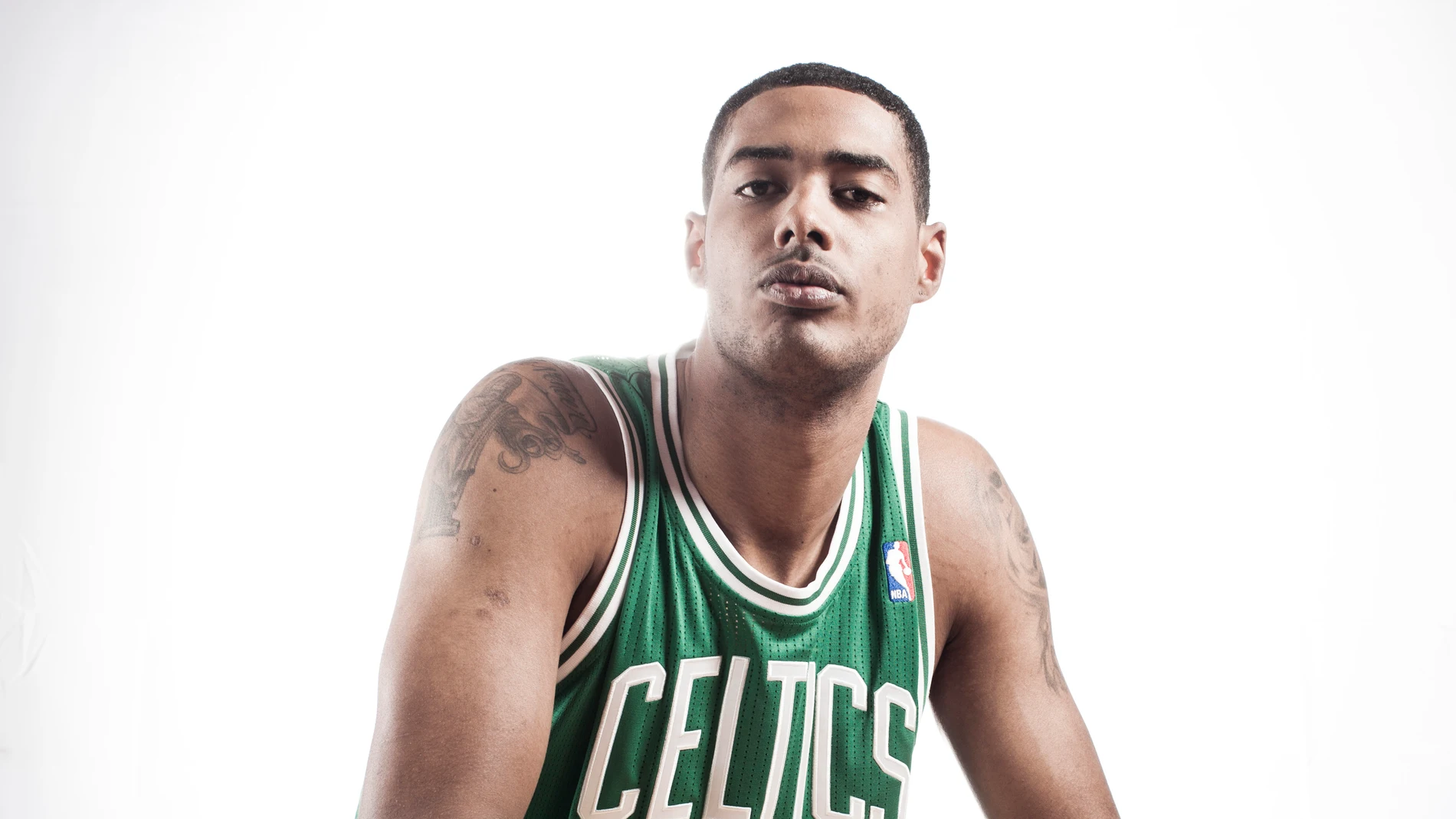 Fab Melo, con la camiseta de los Boston Celtics Fab Melo, con la camiseta de los Boston Celtics