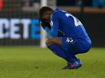 Demarai Gray, durante el partido contra el Swansea Demarai Gray, durante el partido contra el Swansea