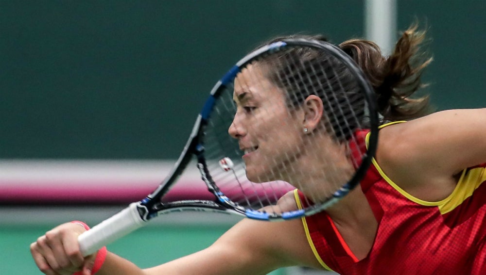 Muguruza, en un partido