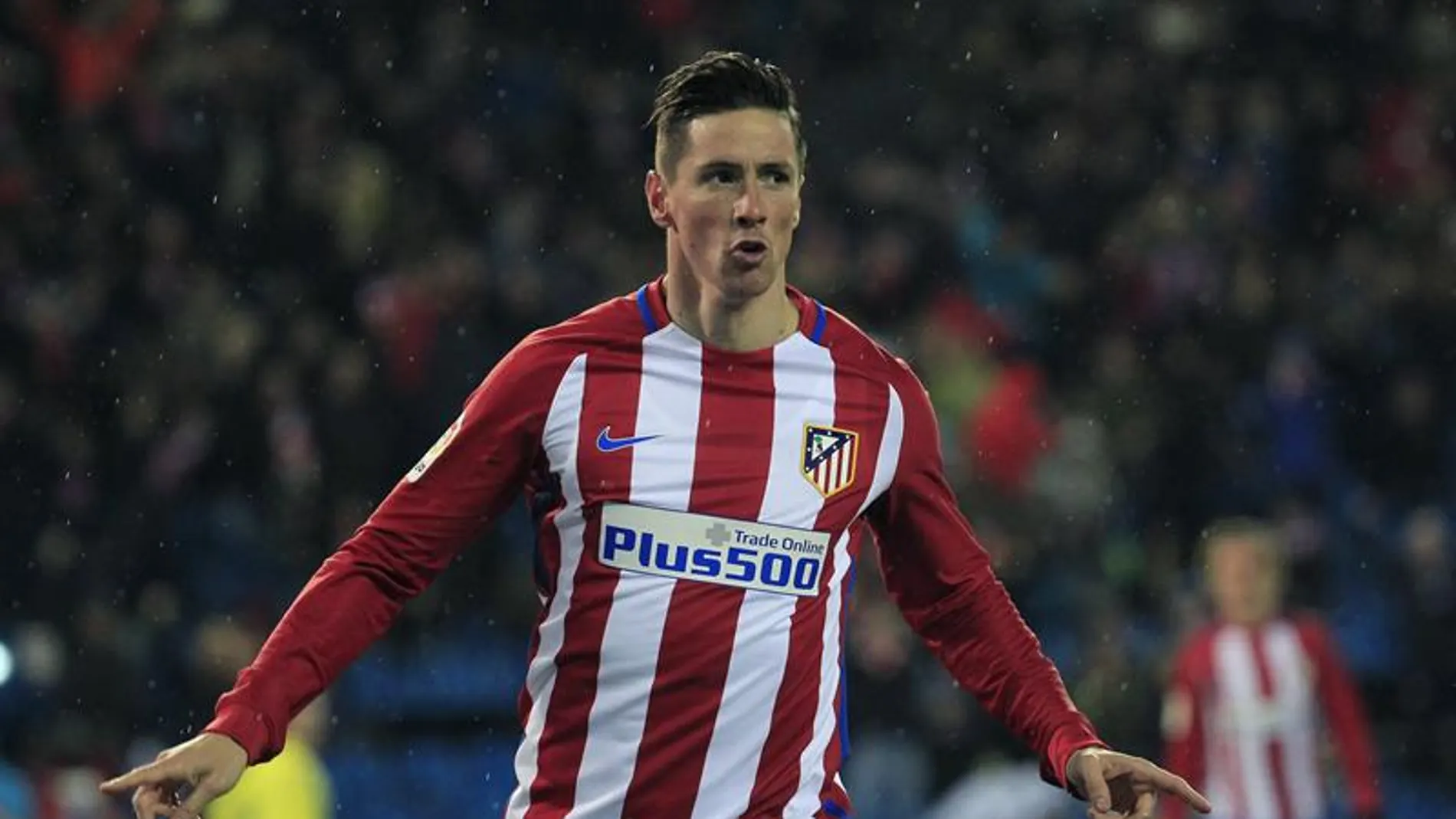 Fernando Torres celebra su golazo al Celta de Vigo. Fernando Torres celebra su golazo al Celta de Vigo.