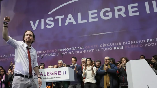 Pablo Iglesias, en el congreso de Vistalegre II Pablo Iglesias, en el congreso de Vistalegre II