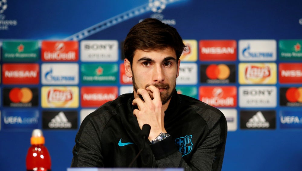 André Gomes, en rueda de prensa