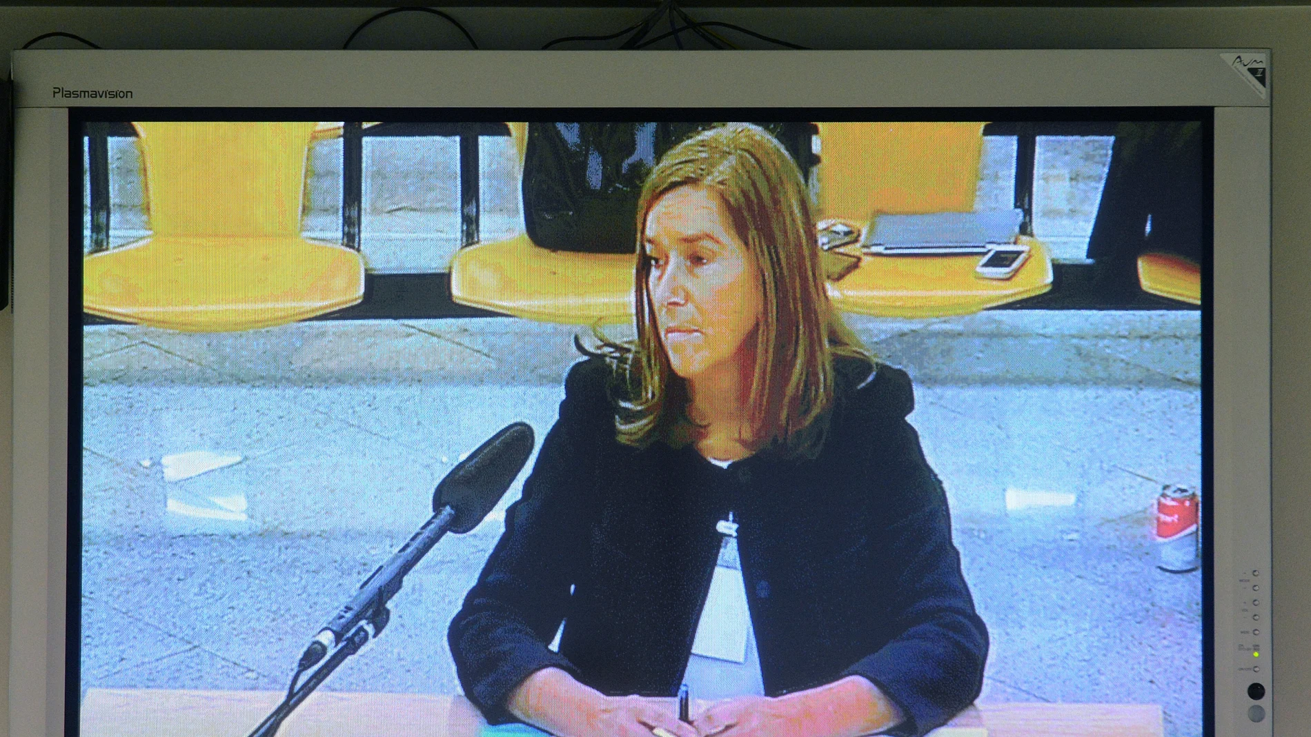Ana Mato durante su declaración Ana Mato durante su declaración