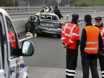 Un accidente del fin de semana en el que fallecieron dos personas Un accidente del fin de semana en el que fallecieron dos personas