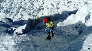 Alex Txikon, camino de la cumbre del Everest