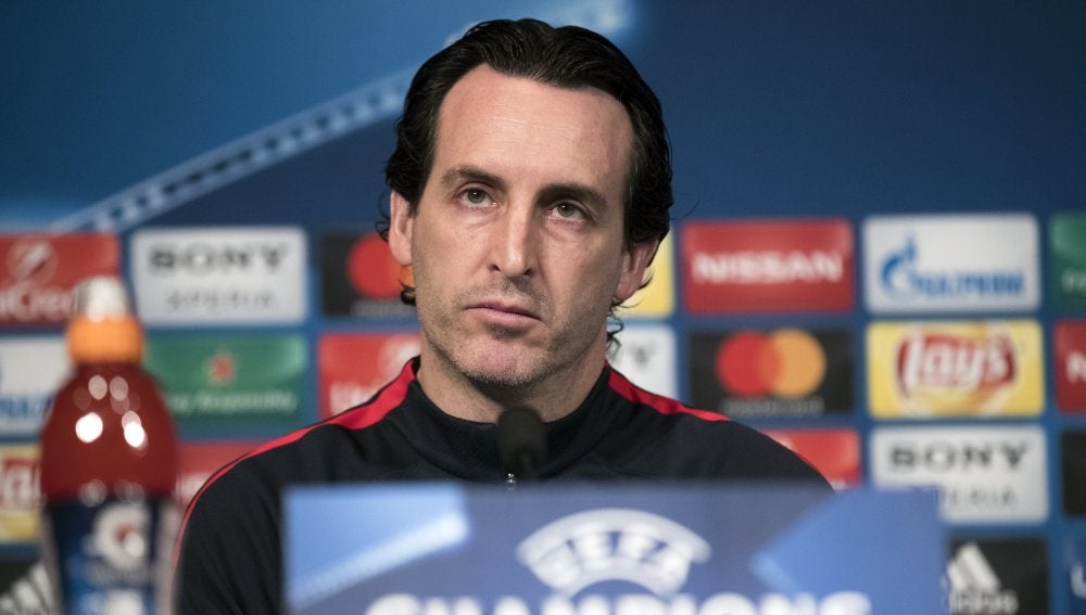 Unai Emery, en rueda de prensa