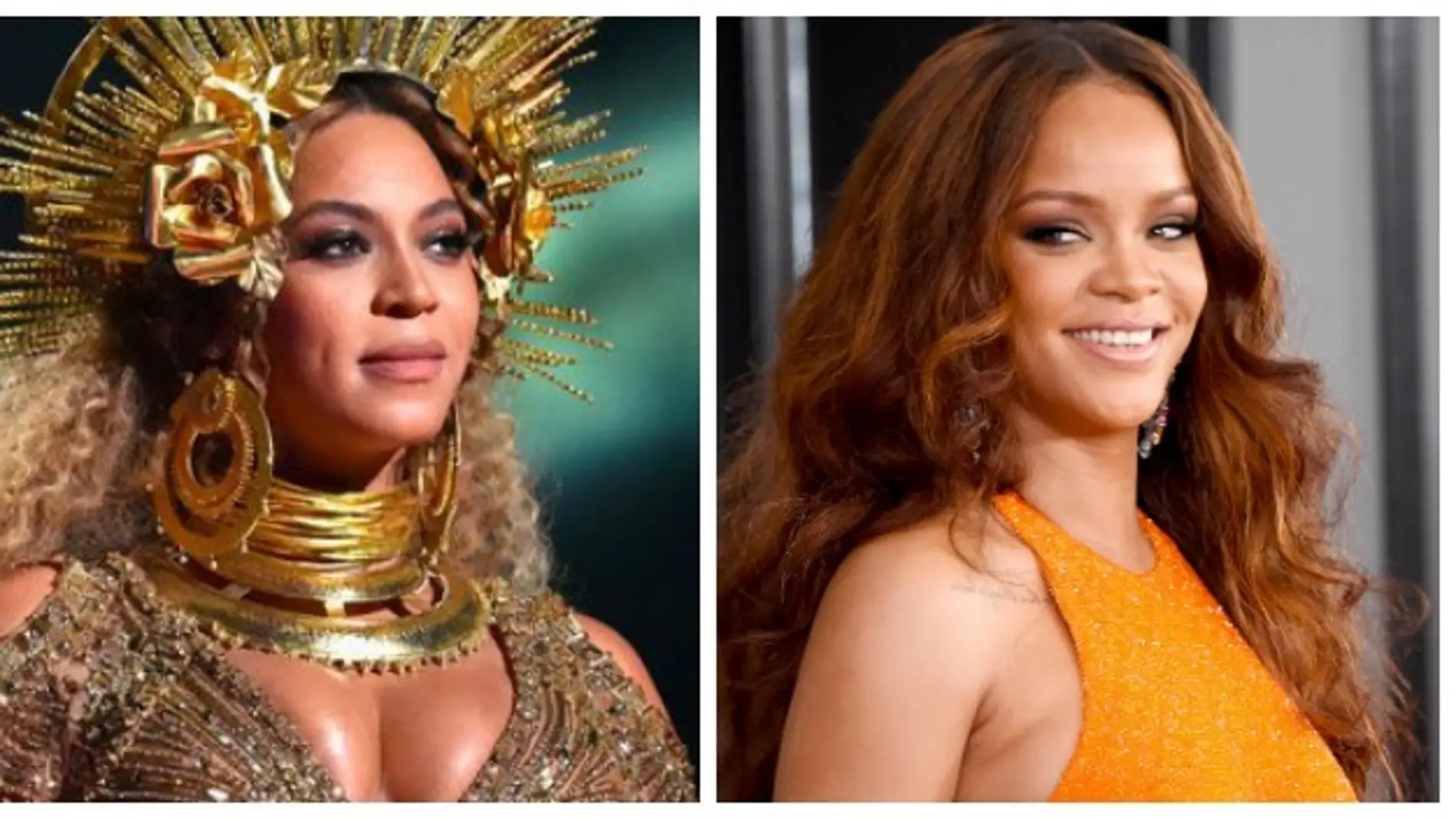 Rihanna y Beyoncé en los Premios Grammy 2017